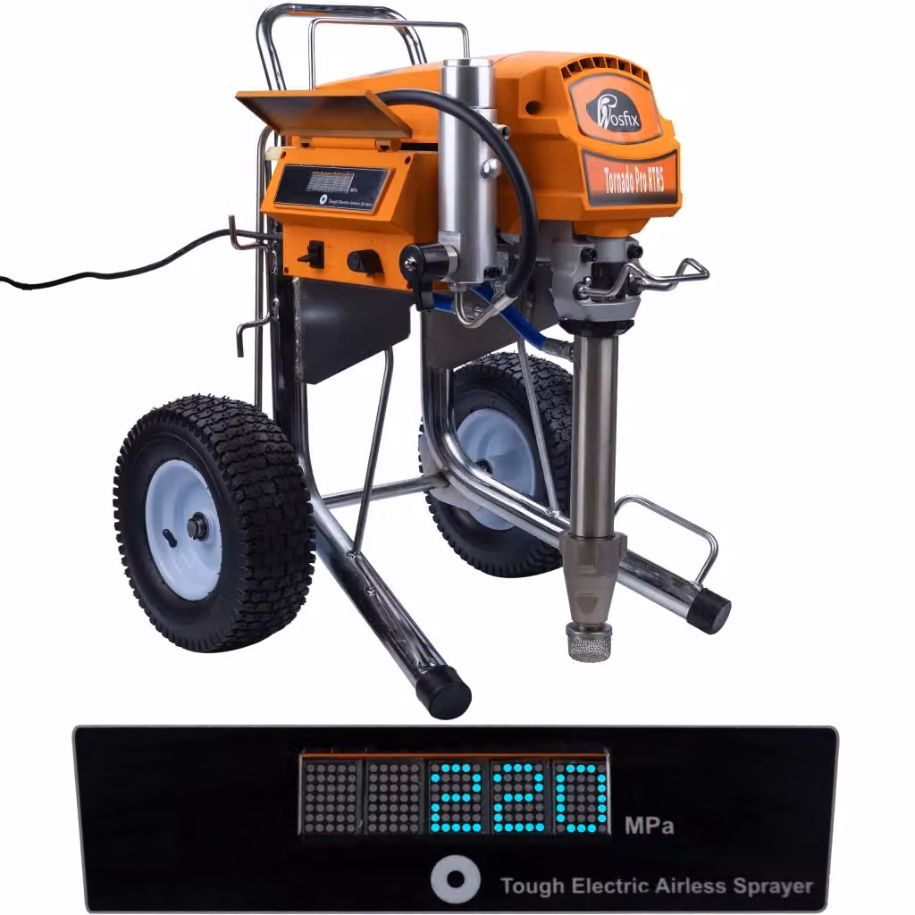 Agitatore Verniciatore Airless Rosfix Tornado Pro RTR5 UltraSpray Arancione con Lancia di Estensione, Motore 4000W, 22MPA, 6,5L/min – 2