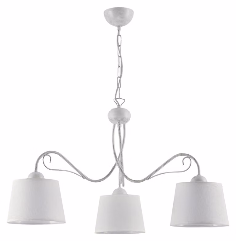 Lampada a sospensione KAMELIA bianca 3xE27x40W in metallo, dimensioni: 80x80x80 cm, IP20, Jupiter