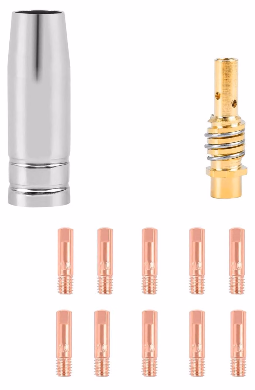 Kit di accessori per saldatura, 12 componenti di ricambio per saldatrice MIG, 1,0 mm