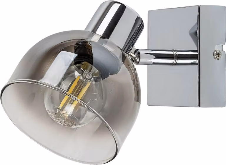 Rabalux 3248 Faretto da soffitto 1 punto luce, attacco E14, argento-nero-grigio, stile moderno, 11,5 cm