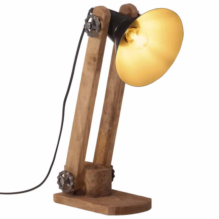 Maison Exclusive - Lampada da scrivania, 25 W, nera, 23x13x52 cm, attacco E27