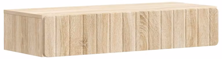 Tavolino da Parete Laterale Rovere Sonoma 87,5 x 34,5 x 17 cm
