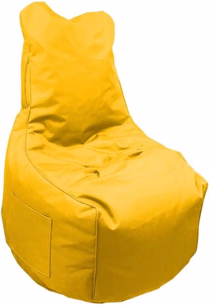 Poltrona sacco Layla Casa Collection color giallo in nylon e pvc idrorepellente L/P/H: 65 x 65 x 95 cm