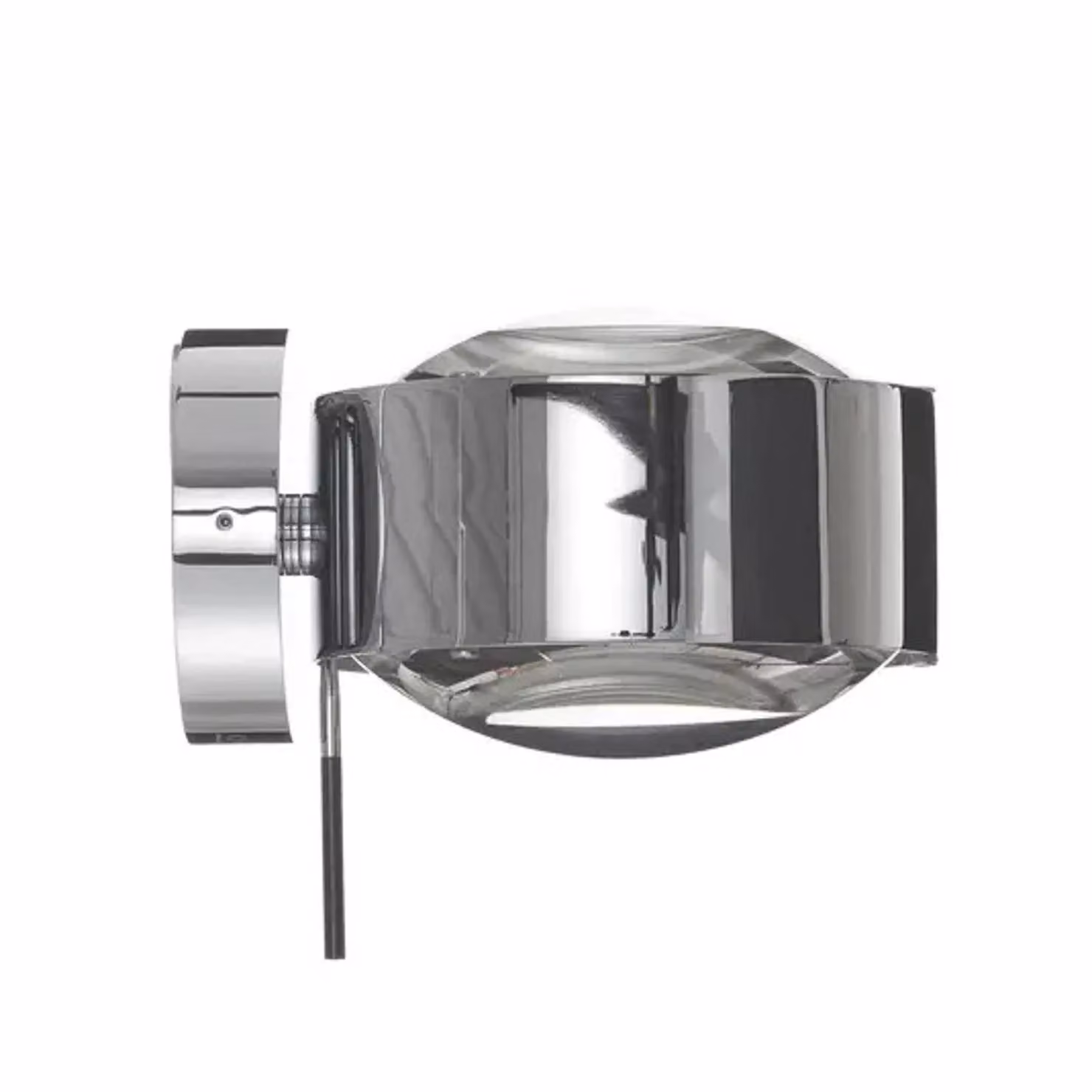 Top Light Applique da parete Puk, dimmerabile, Alluminio / Grigio / Zincato, Corridoio, Metallo, Moderno, Applique