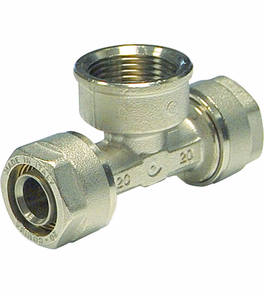 Raccordo TEE F Diametro  1/2" x 16