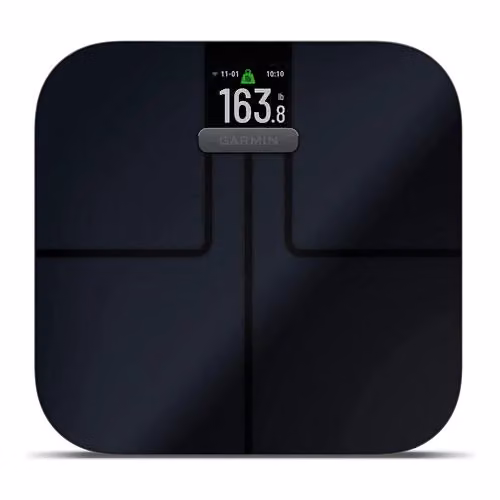 Bilancia pesapersone smart Garmin Index S2 nera con controllo tramite app e superficie in vetro – 2