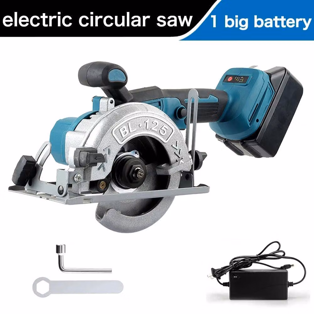 Troncatrice a batteria - Senza fili - Diametro disco da 125 mm - 18V - Angolo di taglio regolabile - Troncatrice manuale