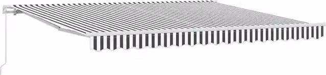 Tenda da Sole | Tenda parasole Retrattile Manuale Antracite e Bianco 400x300 cm