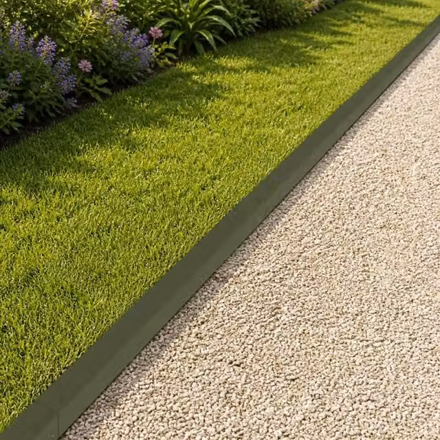 Profilo di copertura per giardino 20 pz 100 x 6 x 5 cm Acciaio 8013022