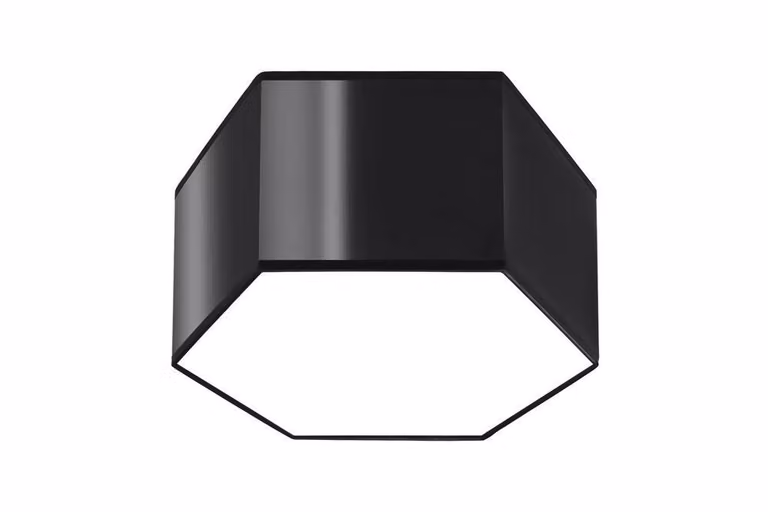 Lampada a soffitto SUNDE 15 nero 2xE27 15W PVC 15.5x26.5x30.5cm Sollux Lighting