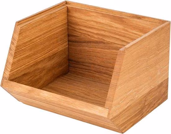 Armadio grande in legno di quercia con finitura lucida – offre un'ampia capacità di stoccaggio