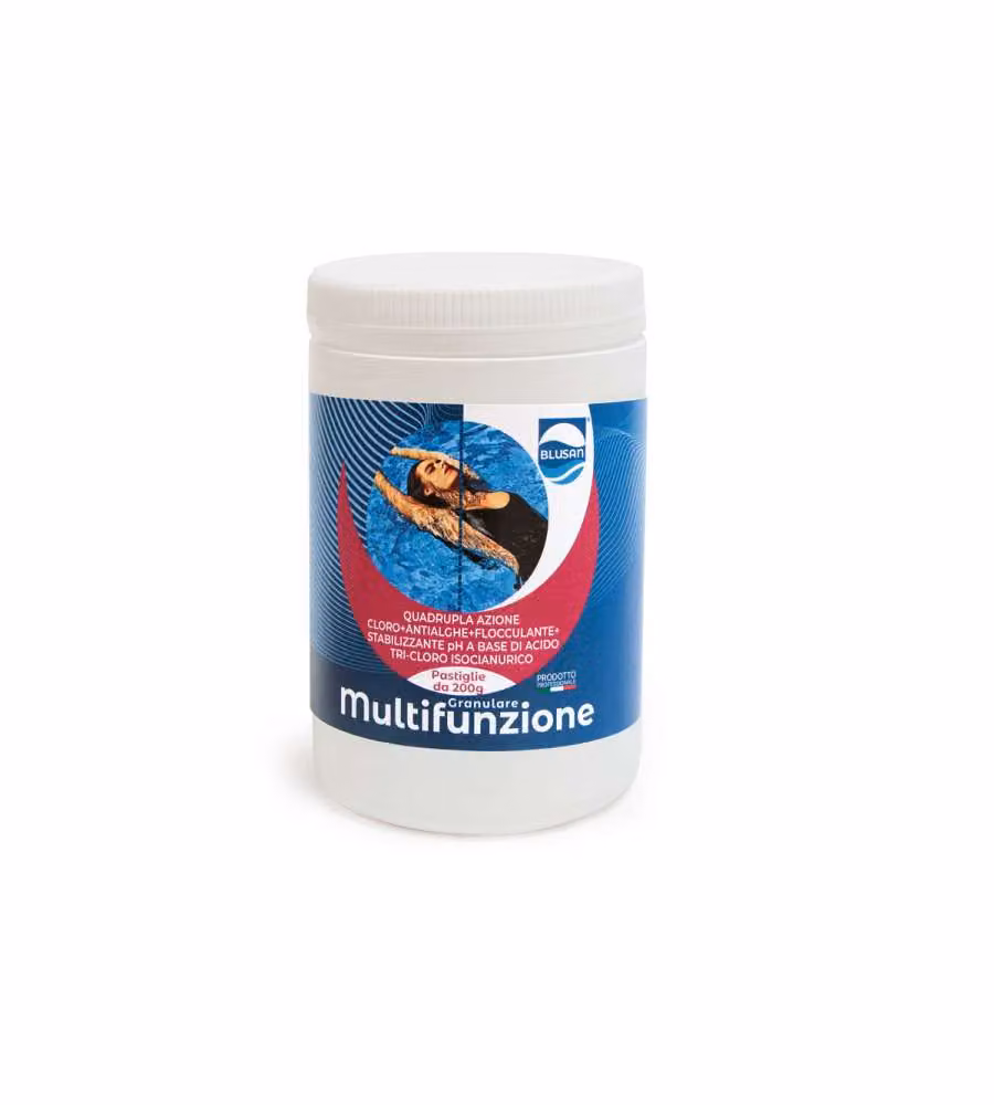 Blusan Pastiglie Disinfettanti 200g - Cloro A Lento Scioglimento - Alghicida