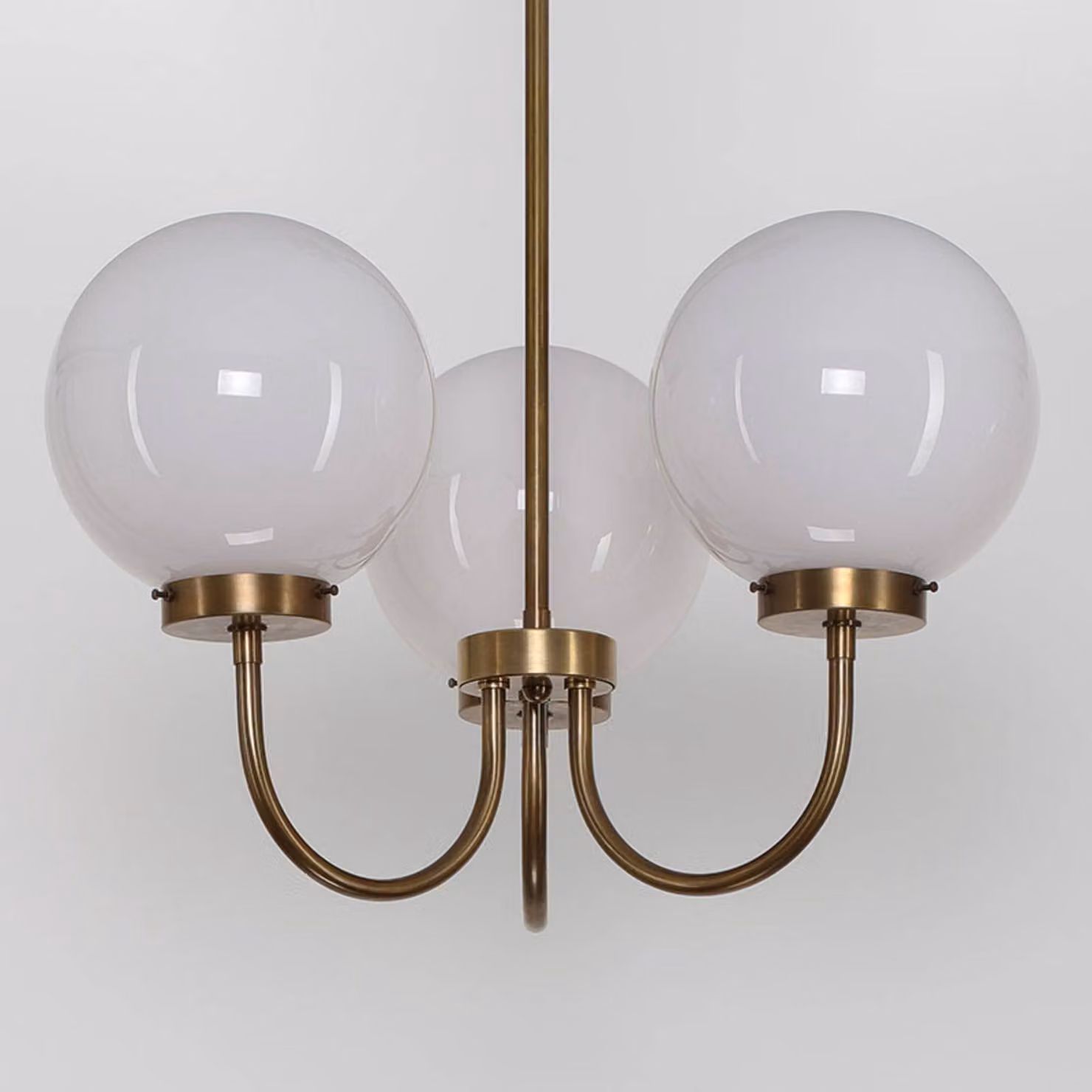 Berliner Messinglampen Lampadario a soffitto D119, dimmerabile, Bronzo / Ottone antico, Soggiorno / Sala da pranzo, Ottone, Antico, Lampadario