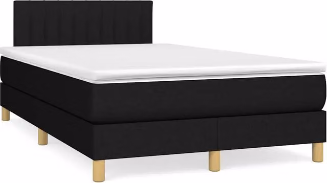 Letto Ibrido vidaXL con Materasso, Illuminazione LED Sotto il Letto e Porta USB, Nero e Bianco, L/P/H: 120 x 200 x 88 cm – 2