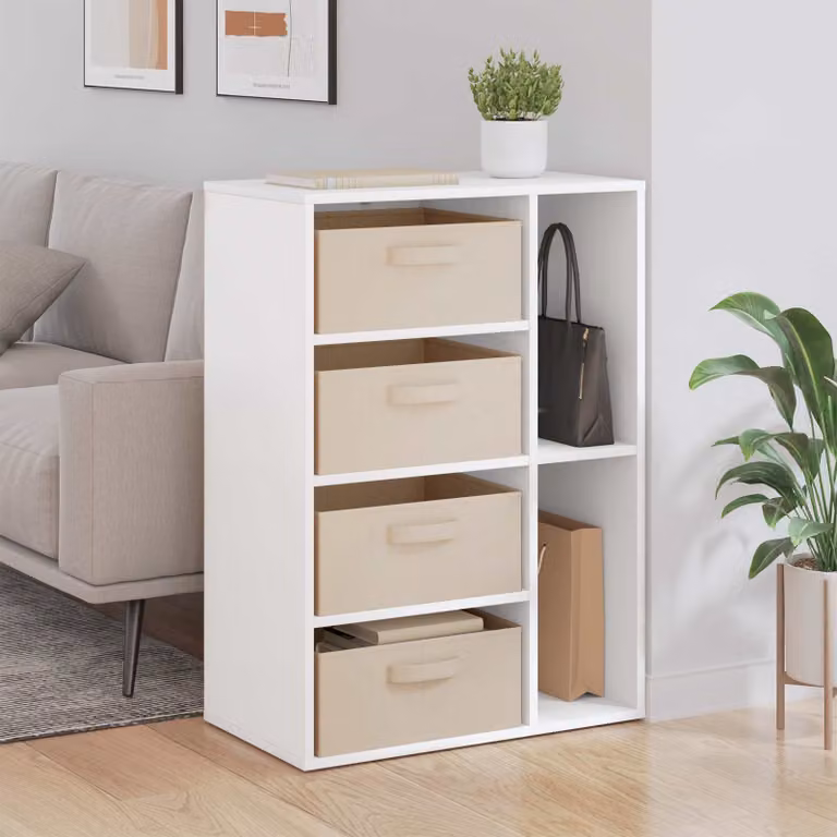 Credenza moderna vidaXL in bianco L: 60 cm, P: 33,5 cm, H: 84 cm