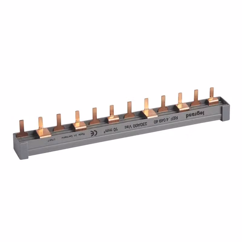Legrand 404940 Guida a perni 2 poli, 6x2, L+N, 10 mm²