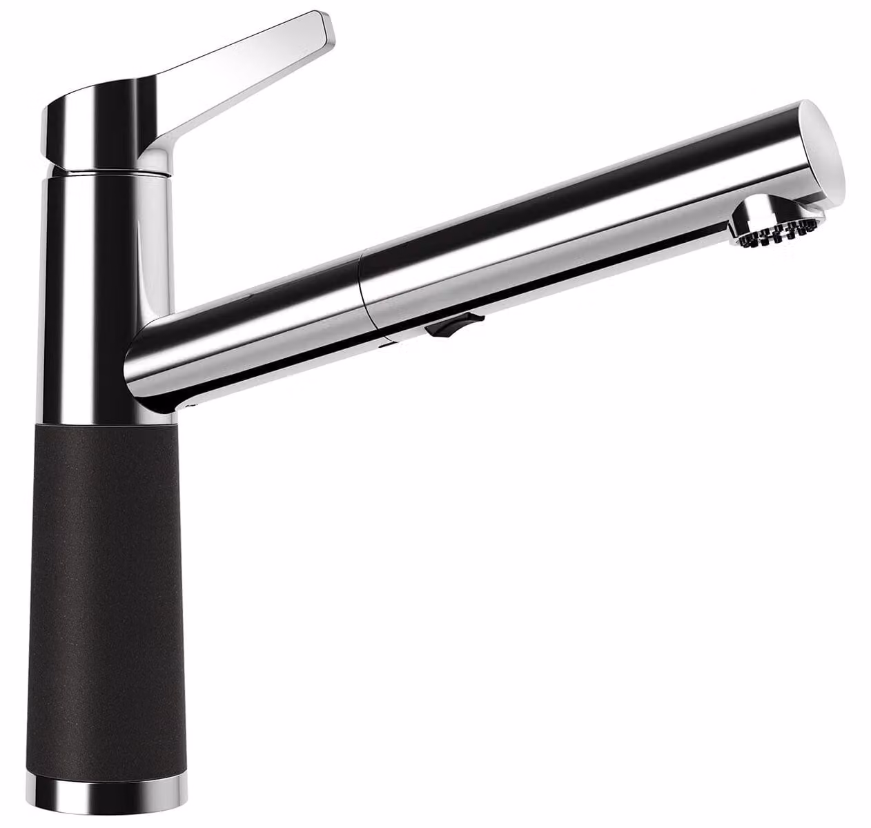 Miscelatore SCHOCK SC-510 in NERO con bocca estraibile / CRISTALITE® Basic Line / miscelatore monocomando