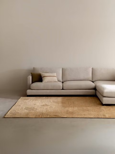 Tappeto Obbe Kenay Home in juta beige rettangolare L: 200 cm, P: 300 cm