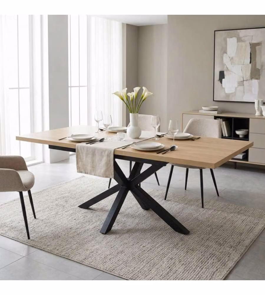 Cosma Tavolo Allungabile Naturale 160/200 x 90 cm in Melamina