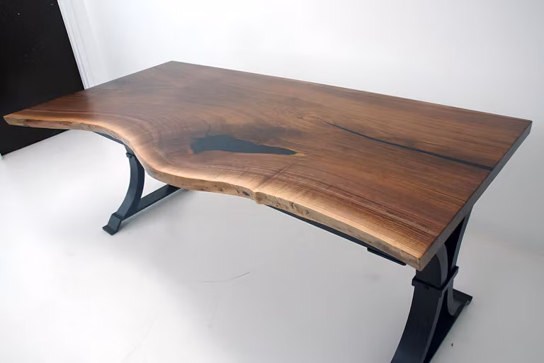 Esstisch epoxid harz echtes massive holz möbel wasserfall epoxy tisch 200x90