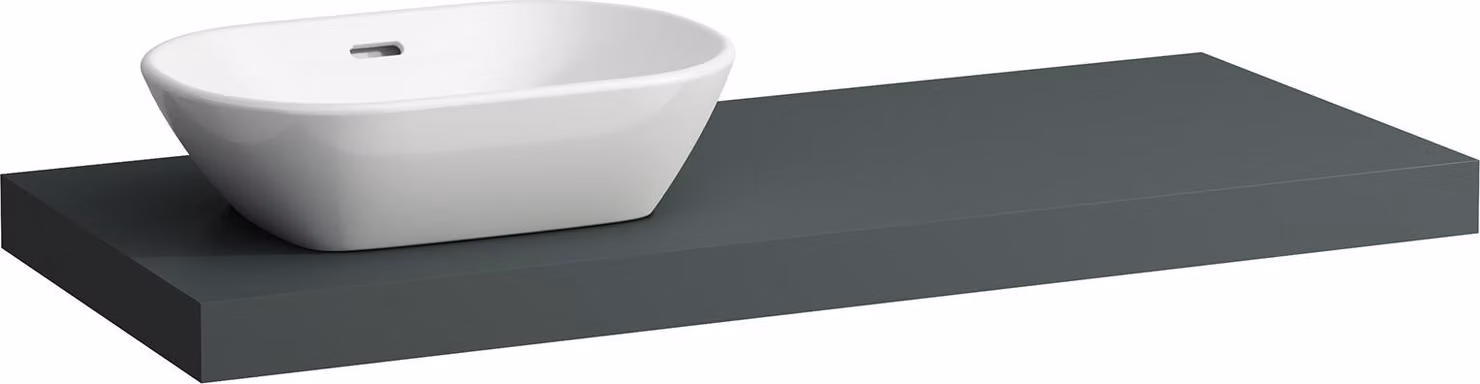 LAUFEN LANI Plan de toilette, une découpe à gauche, 1185x495x65mm, H4046721122661, H4046721122661