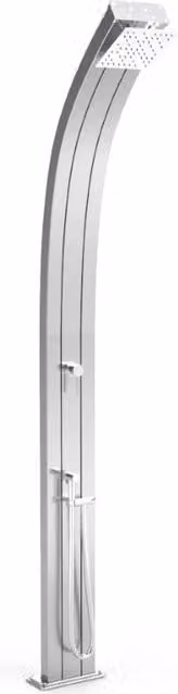 Doccia Tradizionale Arkema Design Spring Top Line in Alluminio con Miscelatore e Doccetta Colore Argento Cv-A145-Tl/1300