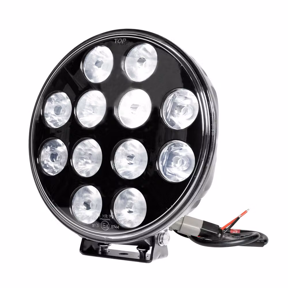 Orion, faretto supplementare con 12 LED - 9/36V - Ø 215 mm - Nero