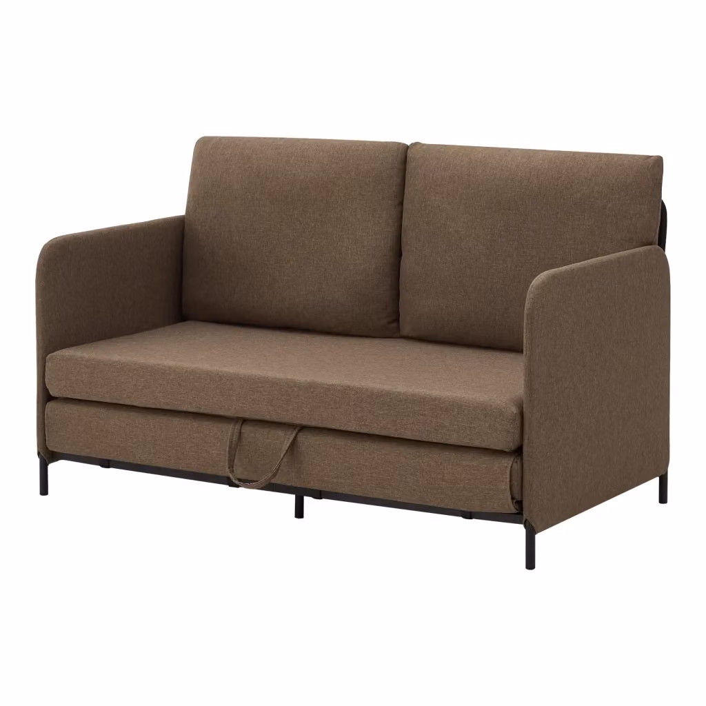 Divano Letto Estensibile Soini en.casa Marrone 1 Piazza e Mezza – 2