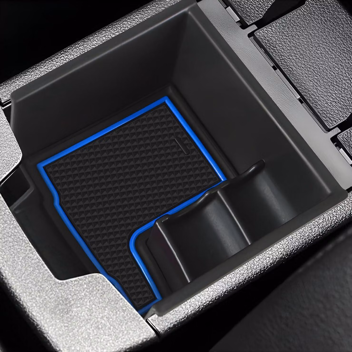 Contenitore portaoggetti per la console centrale, compatibile con Renault Captur 2/E-Tech/Hybrid, dal 2020 al 2026, colore blu