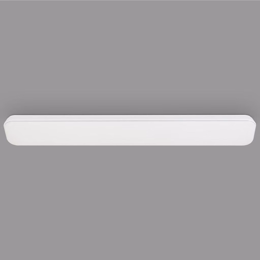 TELEFUNKEN KISTA Plafoniera LED, dimmerabile a passi, funzione memoria, luce bianca neutra, bianco, 115,5 x 18,5 x 5,5 cm