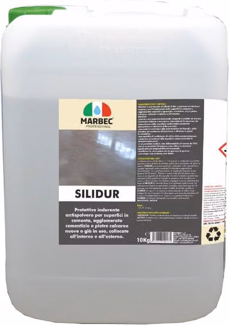 Silicato di potassio e litio SILIDUR Marbec bianco trasparente lucido 10 l – 1