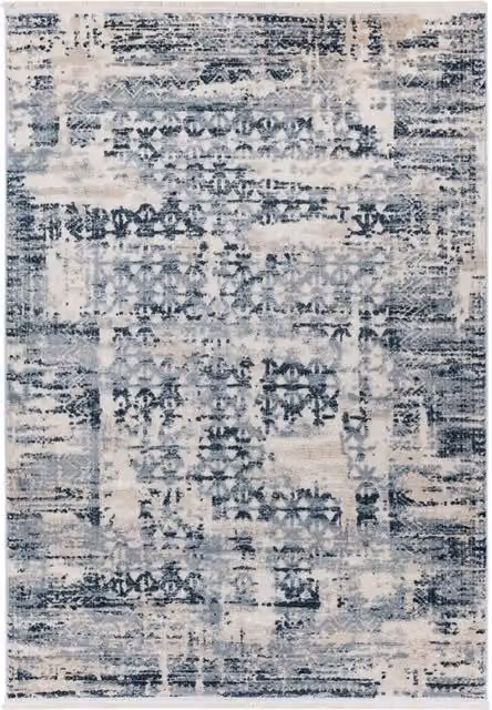 Tappeto Kendra Home Adela Blue in stile vintage con design astratto, L: 120 cm, P: 170 cm – 1