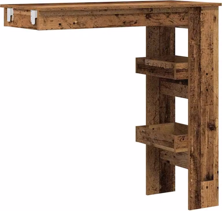 Bancone da Muro Legno Antico 102x45x103,5cm Legno Multistrato
