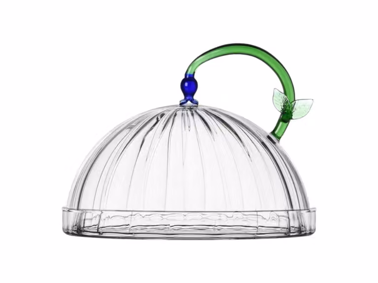 Botanica Cupola with Dish And Blue Flower