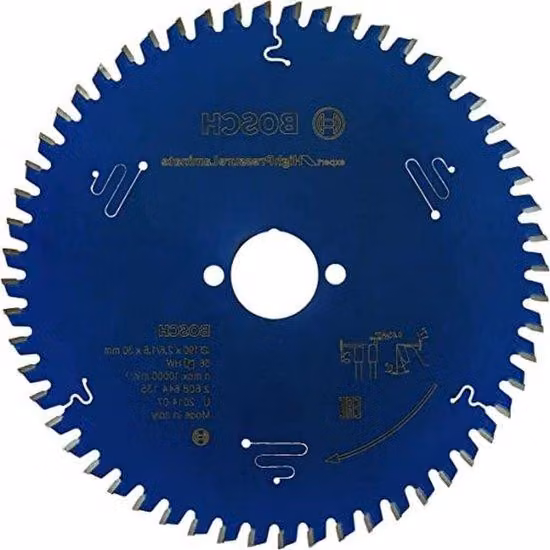 Lama per sega circolare per laminato 190 x 30 x 26 mm, 56 denti, alta pressione, pezzo singolo.