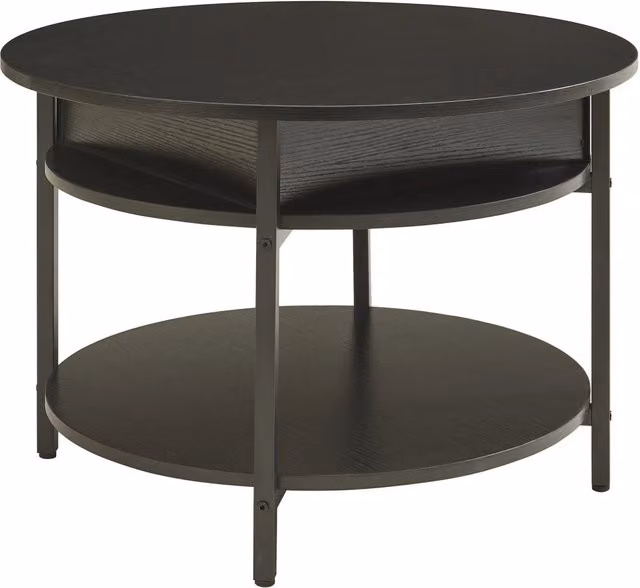Tavolino basso console d'appoggio con superficie sollevabile nero 03_0010801