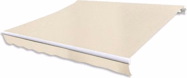 Tenda da sole pieghevole motorizzata vidaXL in alluminio e poliestere beige L: 400 cm, P: 300 cm