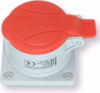 ELEKTROMET | Presa GTP 16/4 - Rossa - 16A 4P - IP54 - Resistente - Alimentazione Sicura
