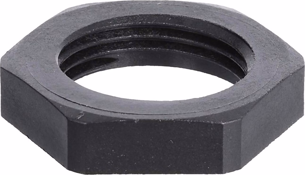 Controdado WISKA M20x1,5 GPA-M20 esagonale in poliammide (PA) colore nero intenso RAL 9005 - 1 pezzo