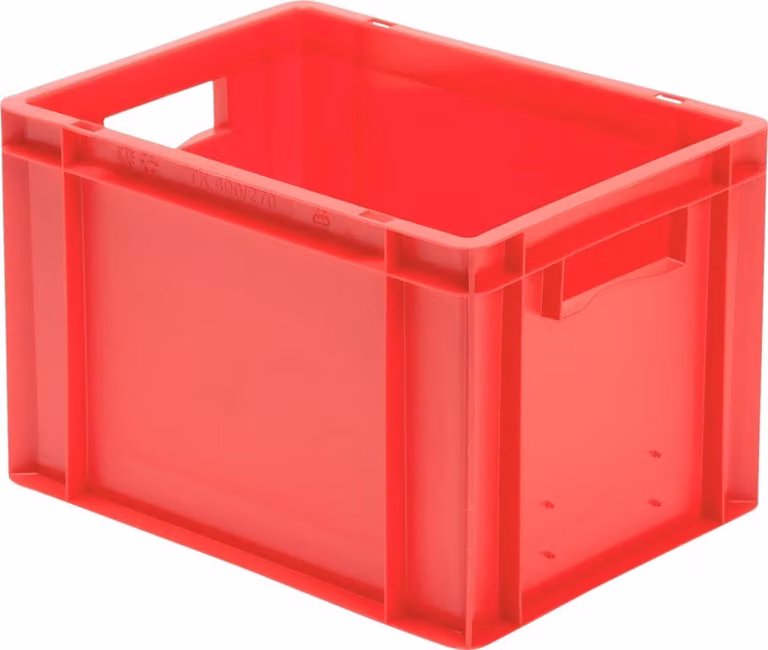 LA-KA-PE Contenitore da trasporto impilabile L400xL300xH270mm - TK400/270-0 GRIGIO