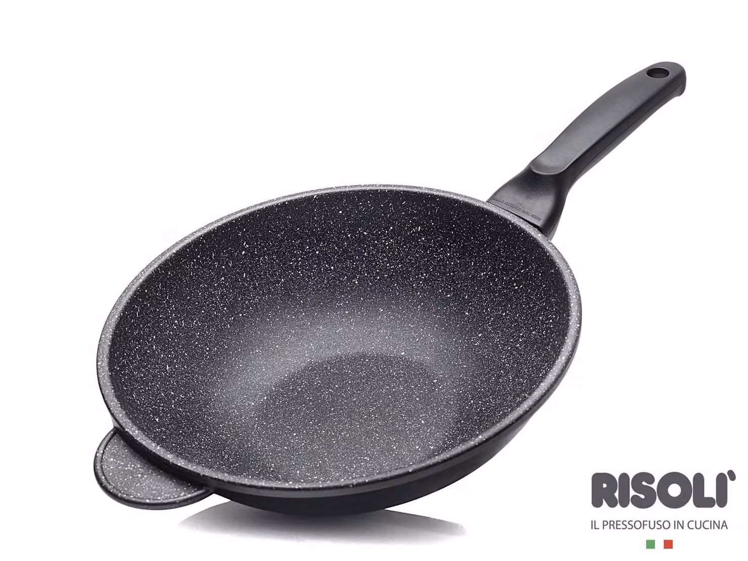 Wok Granito Hard Stone in alluminio pressofuso, un manico, diam. 28cm