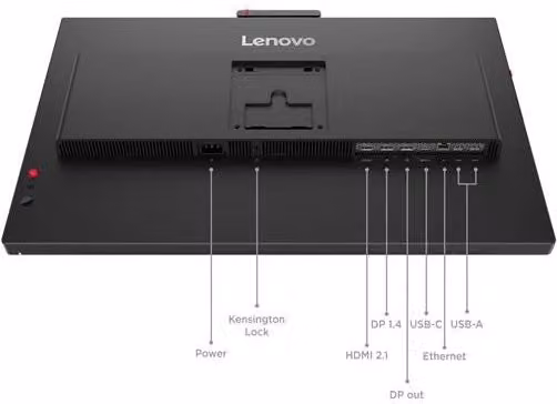 Monitor Lenovo ThinkVision T24-4v da 23,8 pollici IPS Full HD 120Hz, Nero
