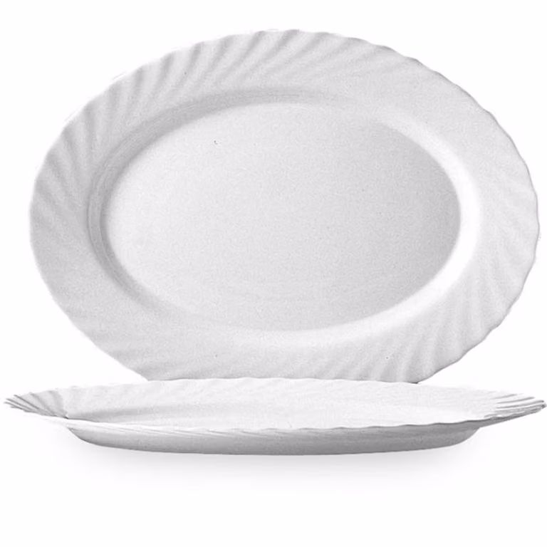 Piatto Trianon Uni ovale 35 cm - 4 pezzi