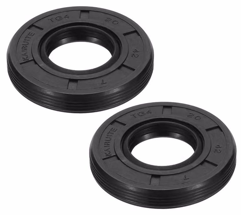 Guarnizione radiale per albero, 20x42x7 mm, 2 pezzi, in nitrile, serie TG4, colore nero