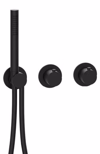 Herzbach MODUL7 Set di manopole termostatiche 1 utenza Nero opaco