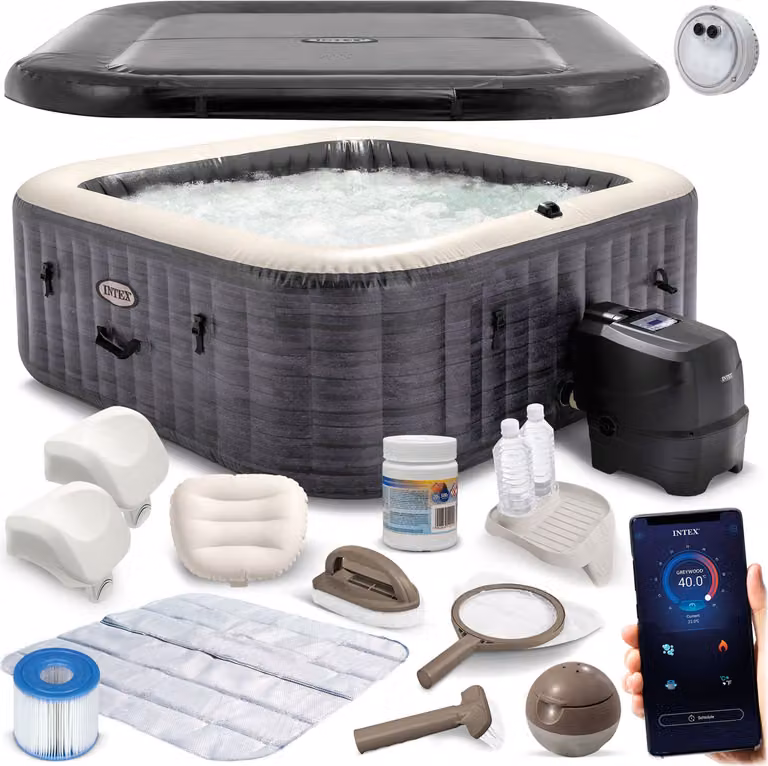 Spa gonfiabile con idromassaggio 6 persone INTEX 28452 Idromassaggio 28452NP LED APPLICAZIONE