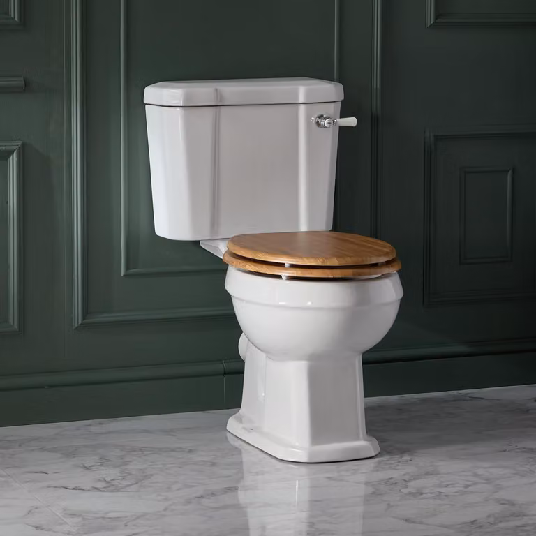 WC Monoblocco Tradizionale con Cassetta- Sedile Rovere - Richmond