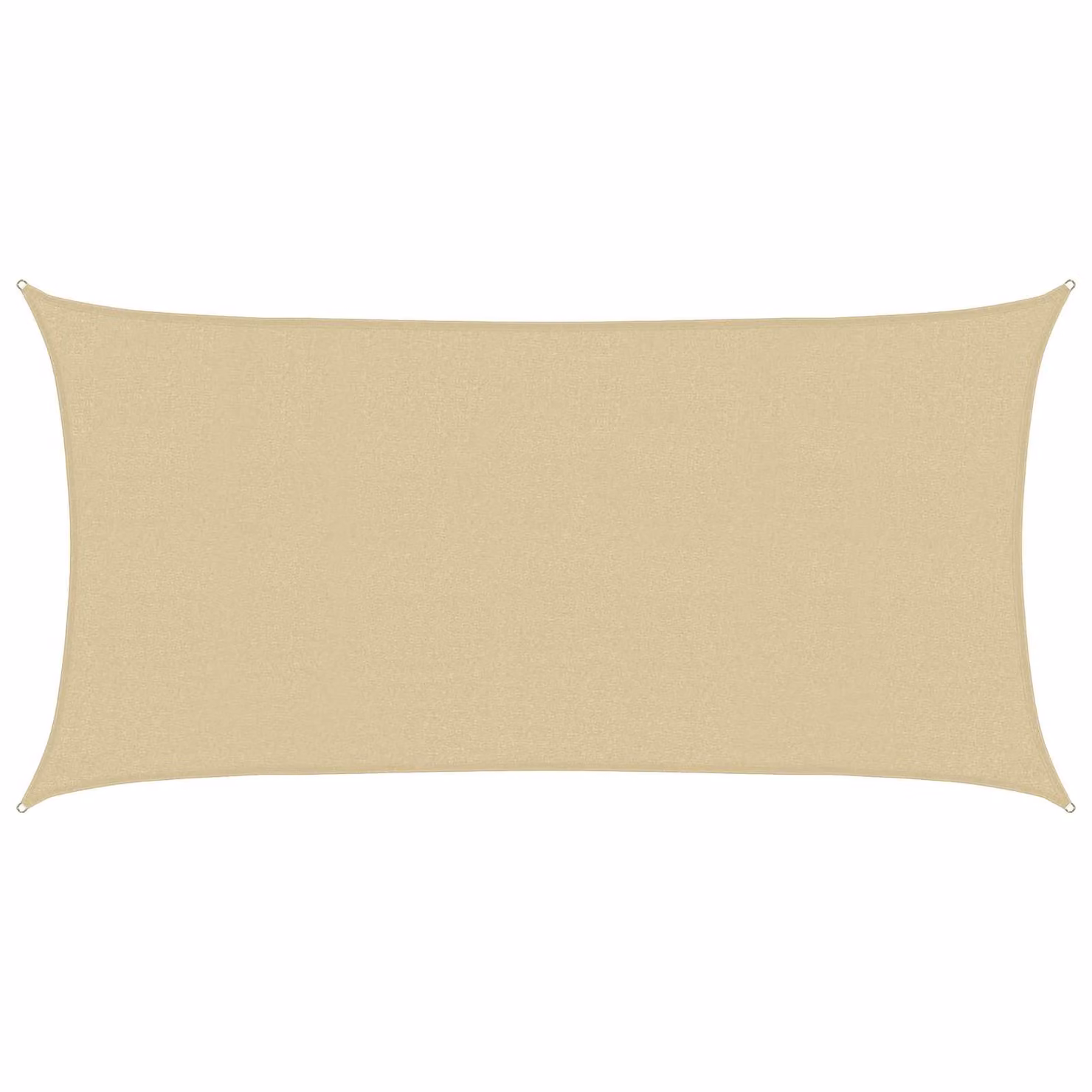 vidaXL Telo Ombra Rettangolare 2 x 6 m HDPE Beige