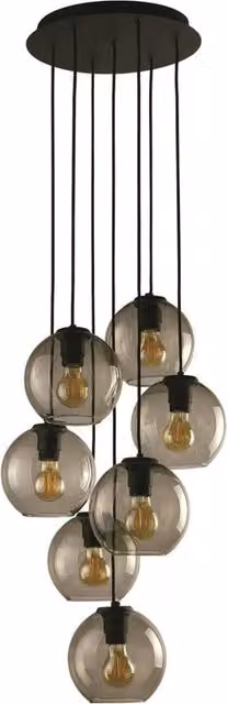 Lampadario Nowodvorski Vetro nero vetro 7xE27 Ø34 9131