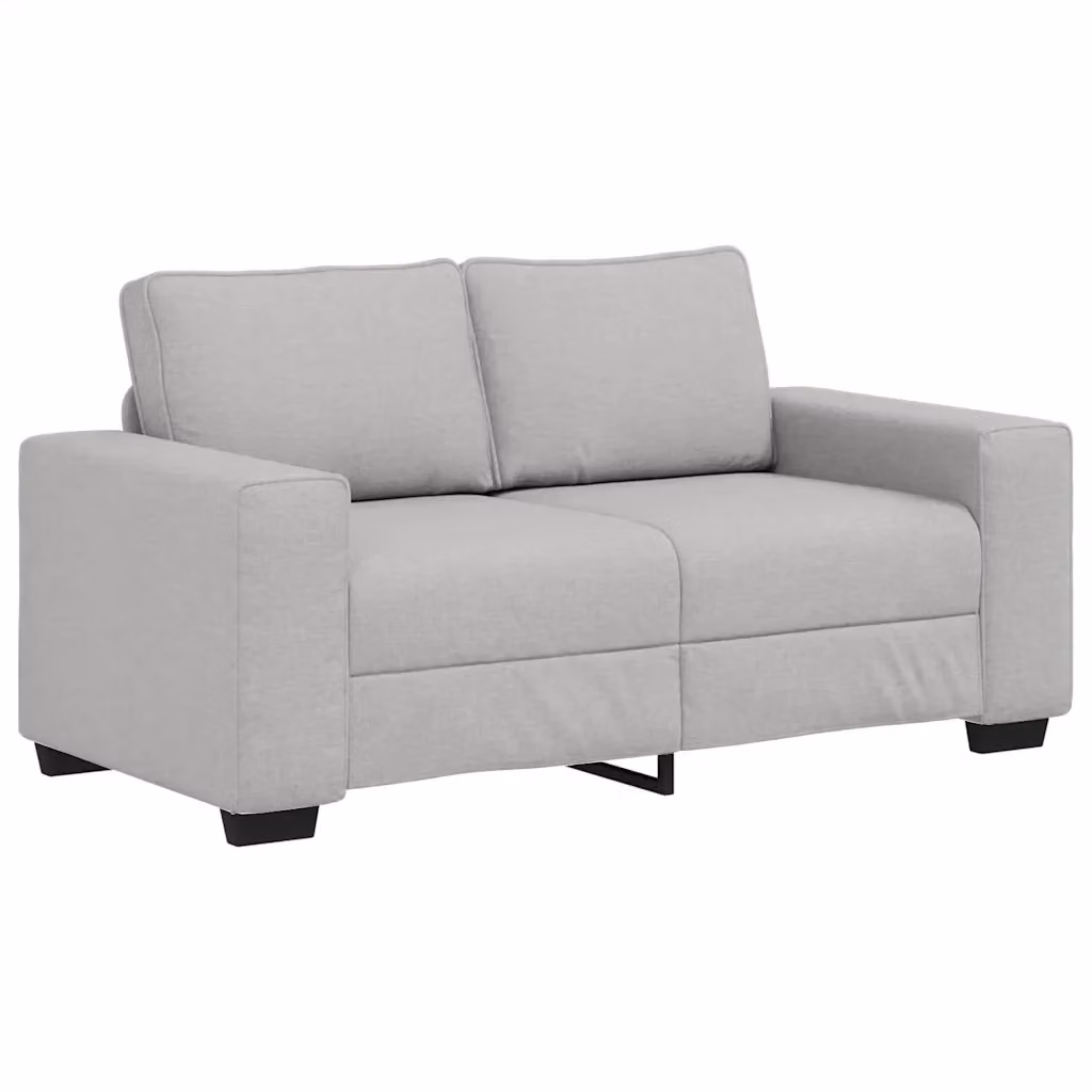 Divano moderno vidaXL in tessuto grigio con cuscini, L: 160 cm, P: 77 cm, H: 82 cm – 2